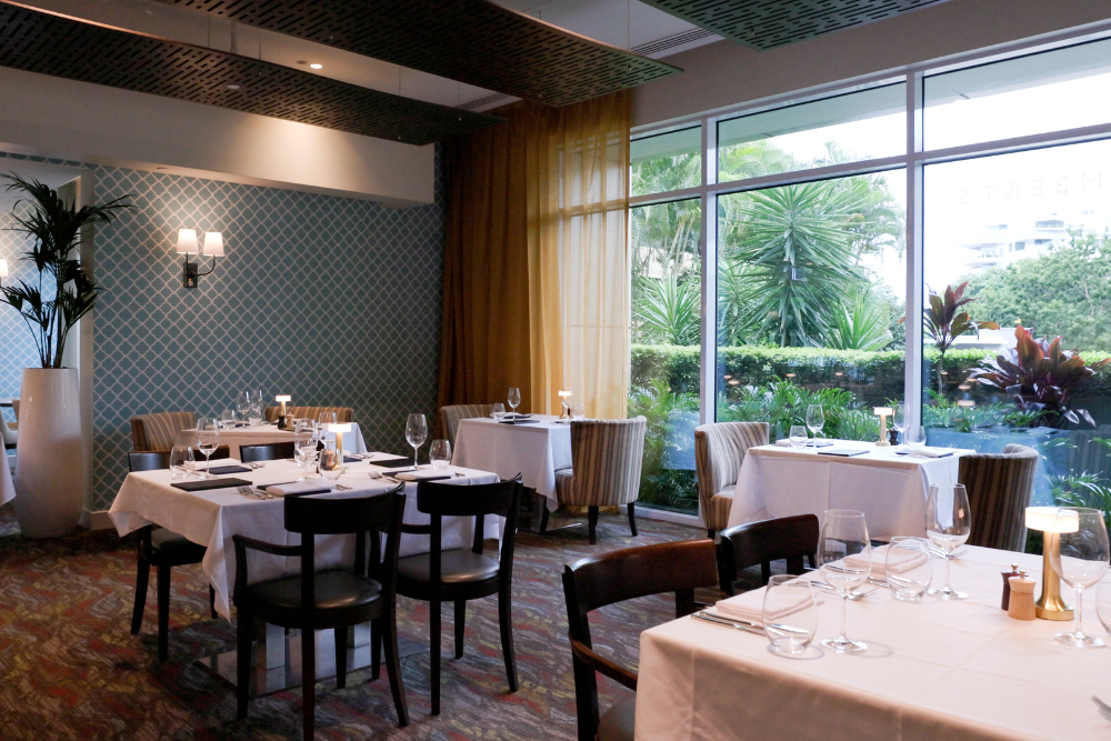 Lamberts Restaurant Kangaroo Point Tables near window in Lamberts Restaurant Kangaroo Point