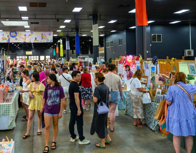 People browsing Made Local Market