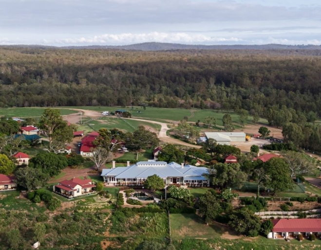 Aerial view of Spicers Hidden Vale, Grandchester 
