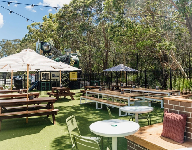 Beer garden at Koala Tavern