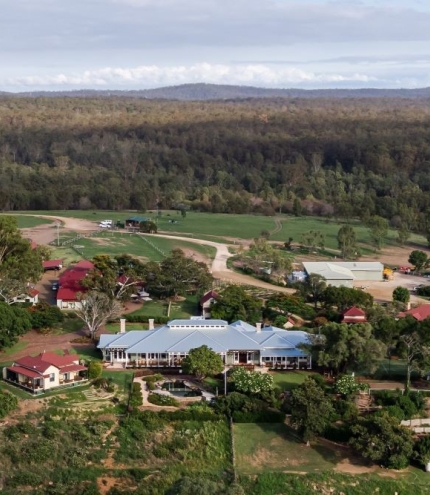 Aerial view of Spicers Hidden Vale, Grandchester 