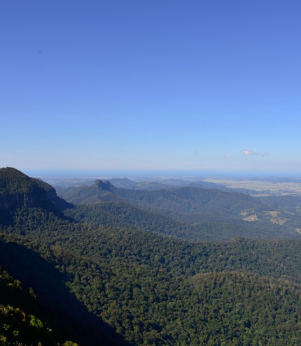 View down to Surfers Paradise from the Best of All Lookout Springbrook