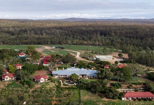Aerial view of Spicers Hidden Vale, Grandchester 
