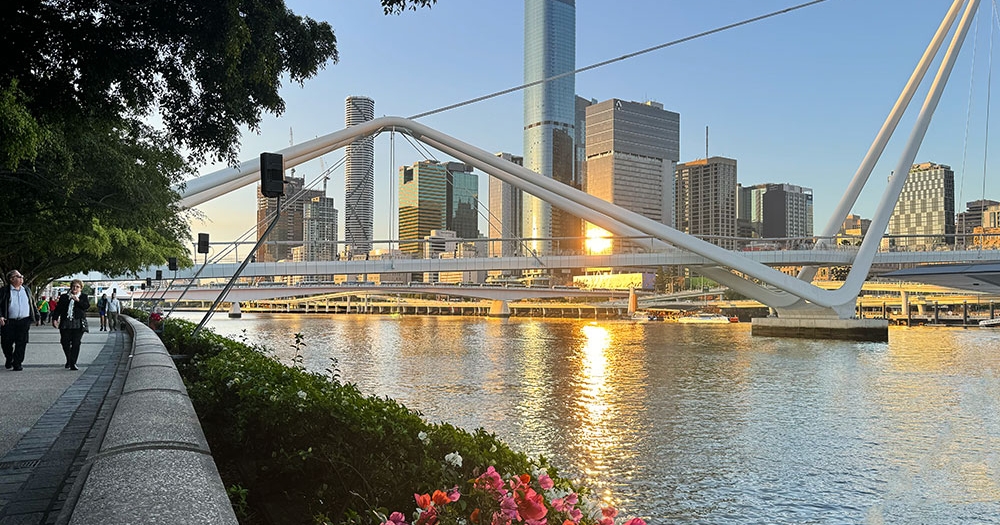 View of Neville Bonner Bridge from South Bank